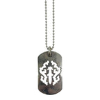 Chrome Hearts Silver Vine Dagger Cutout Dog Tag Pendant