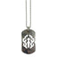 Chrome Hearts Silver Vine Dagger Cutout Dog Tag Pendant