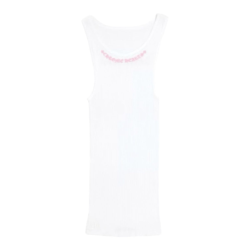 Chrome Hearts Love You Rib Tank White/Pink