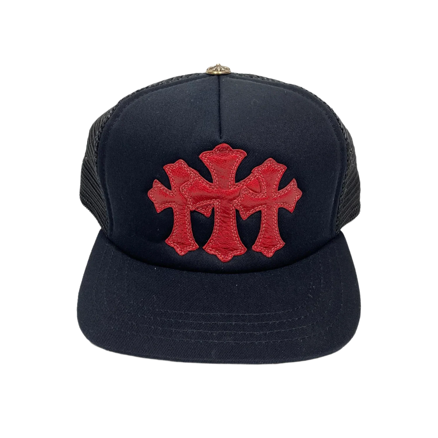 Chrome Hearts Cemetery Trucker Hat Black/Red