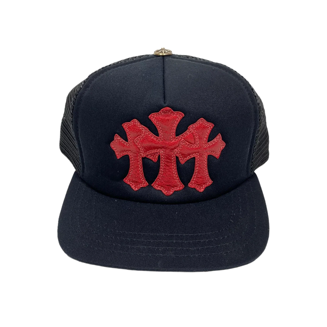 Chrome Hearts Cemetery Trucker Hat Black/Red Hover Image