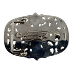 Chrome Hearts Silver Cemetery Cross Belt Buckle
