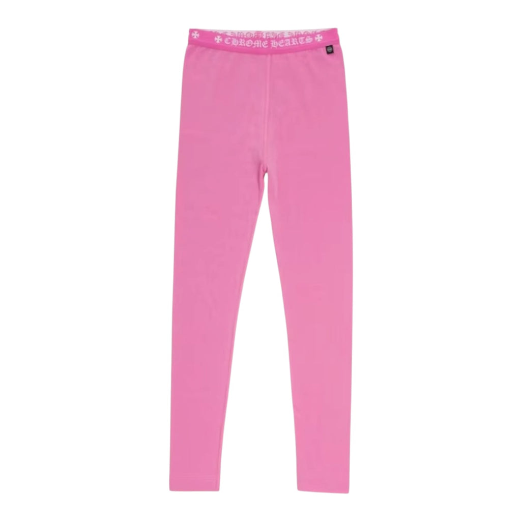 Chrome Hearts Logo Leggings Pink