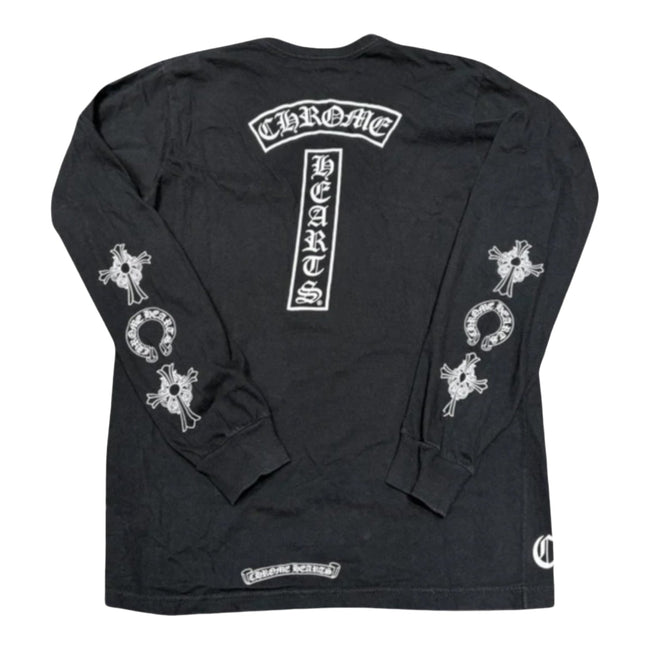 Chrome Hearts Vintage Cross Sleeve Long-Sleeve Pocket T-Shirt Black Main Image