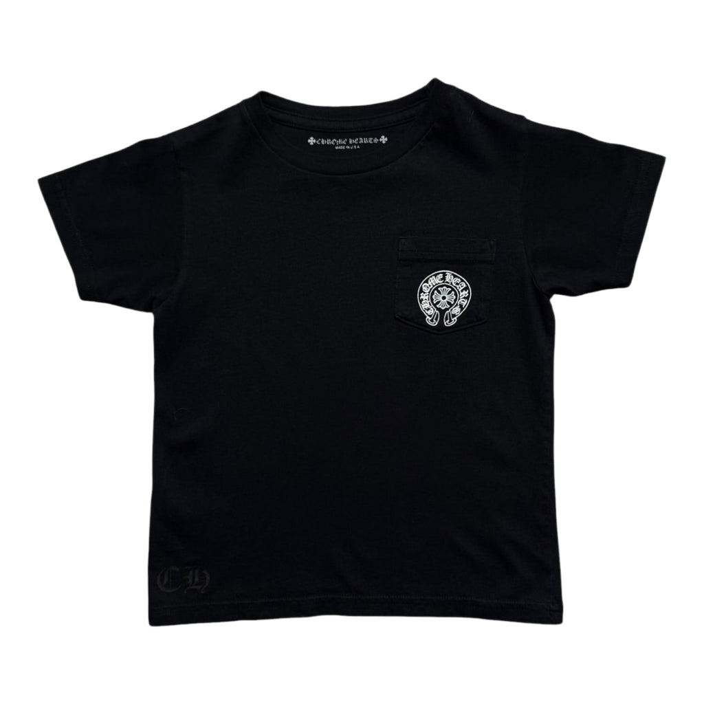 Chrome Hearts Baby Horse Shoe Logo Pocket T-Shirt Black