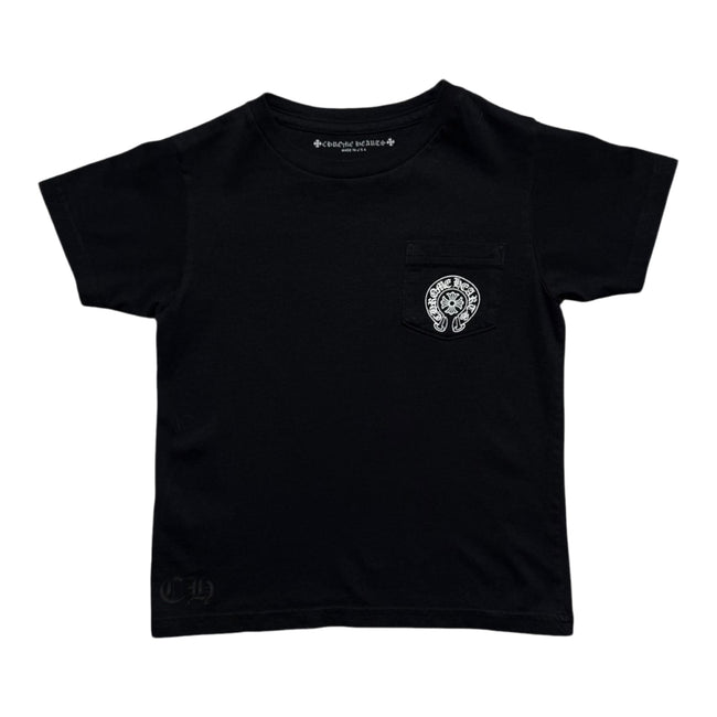 Chrome Hearts Baby Horse Shoe Logo Pocket T-Shirt Black Main Image