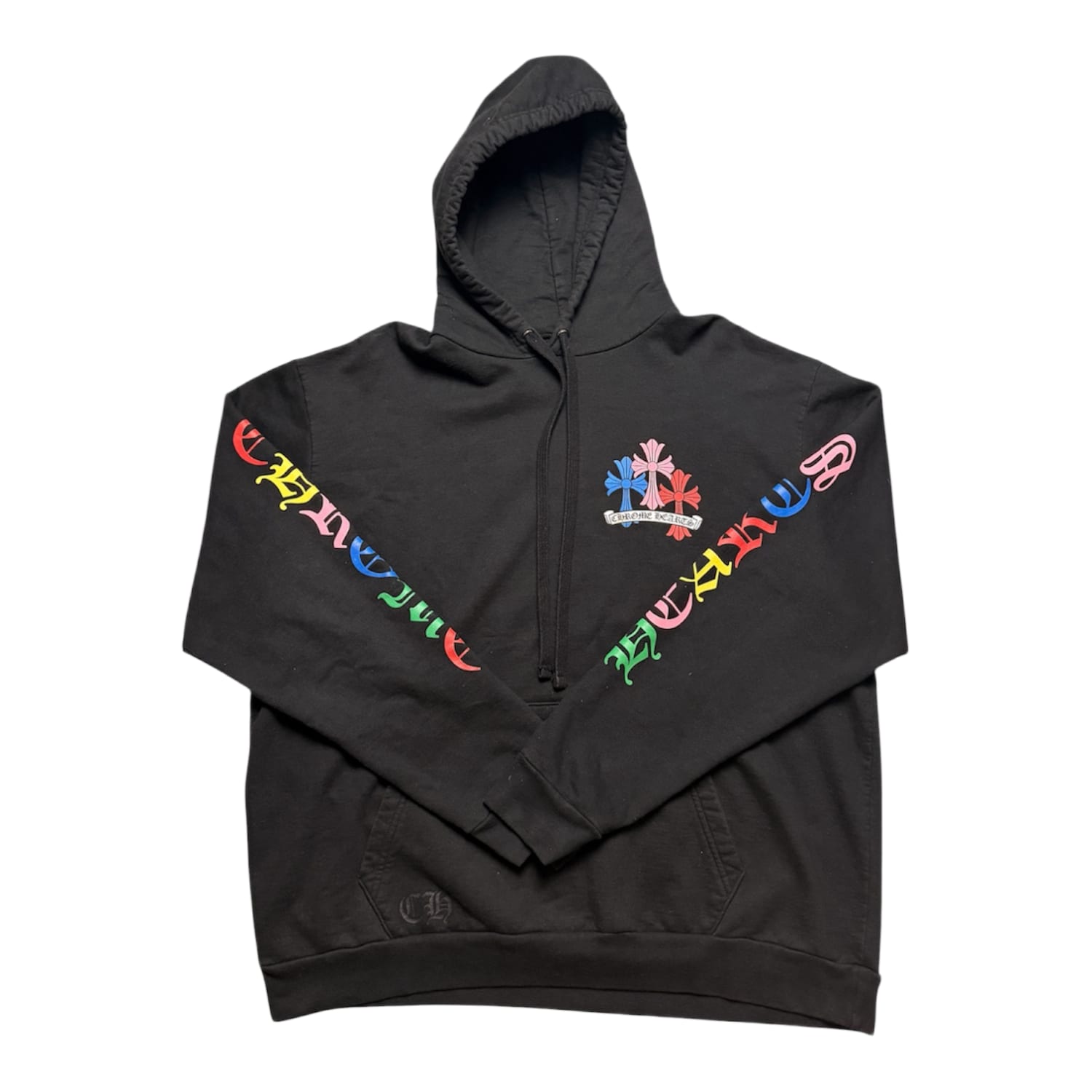 Chrome Hearts Multi Color Cross Cemetery Hoodie Black