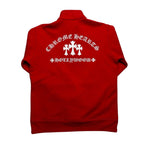 Chrome Hearts King Taco Embroidered Quarter Zip Red