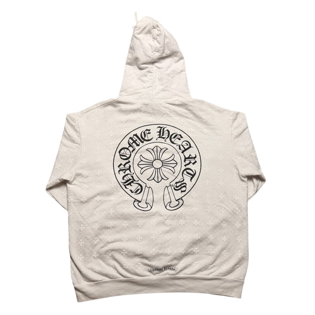Chrome Hearts Horseshoe Monogram Hoodie White Main Image