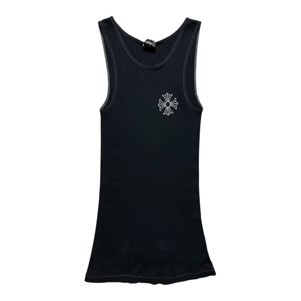 Chrome Hearts Vintage Malibu Exclusive Cross Tank Top Black