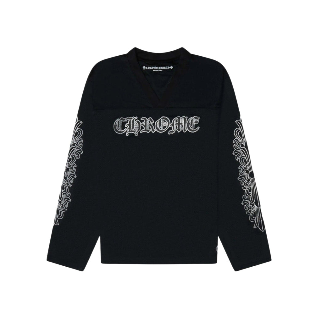 Chrome Hearts Stadium Mesh L/S Warm Up Jersey Black