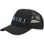 AMIRI Embroidered Logo Trucker Cap Black/Carolina Blue