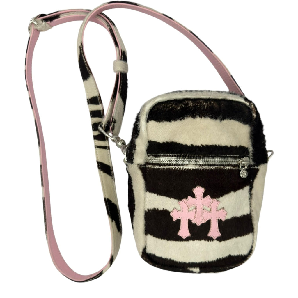 Chrome Hearts Zebra Taka Phone Pouch Pink Patch Bag