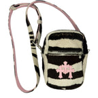 Chrome Hearts Zebra Taka Phone Pouch Pink Patch Bag