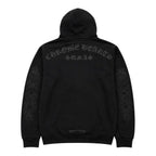 Chrome Hearts Black Pullover Horseshoe Floral Hoodie
