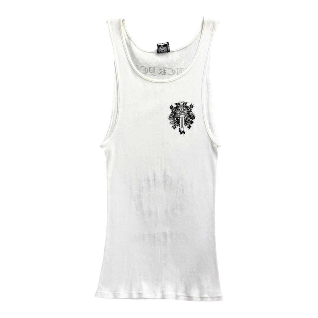 Chrome Hearts Vintage New York Exclusive Fuck You Tank Top White
