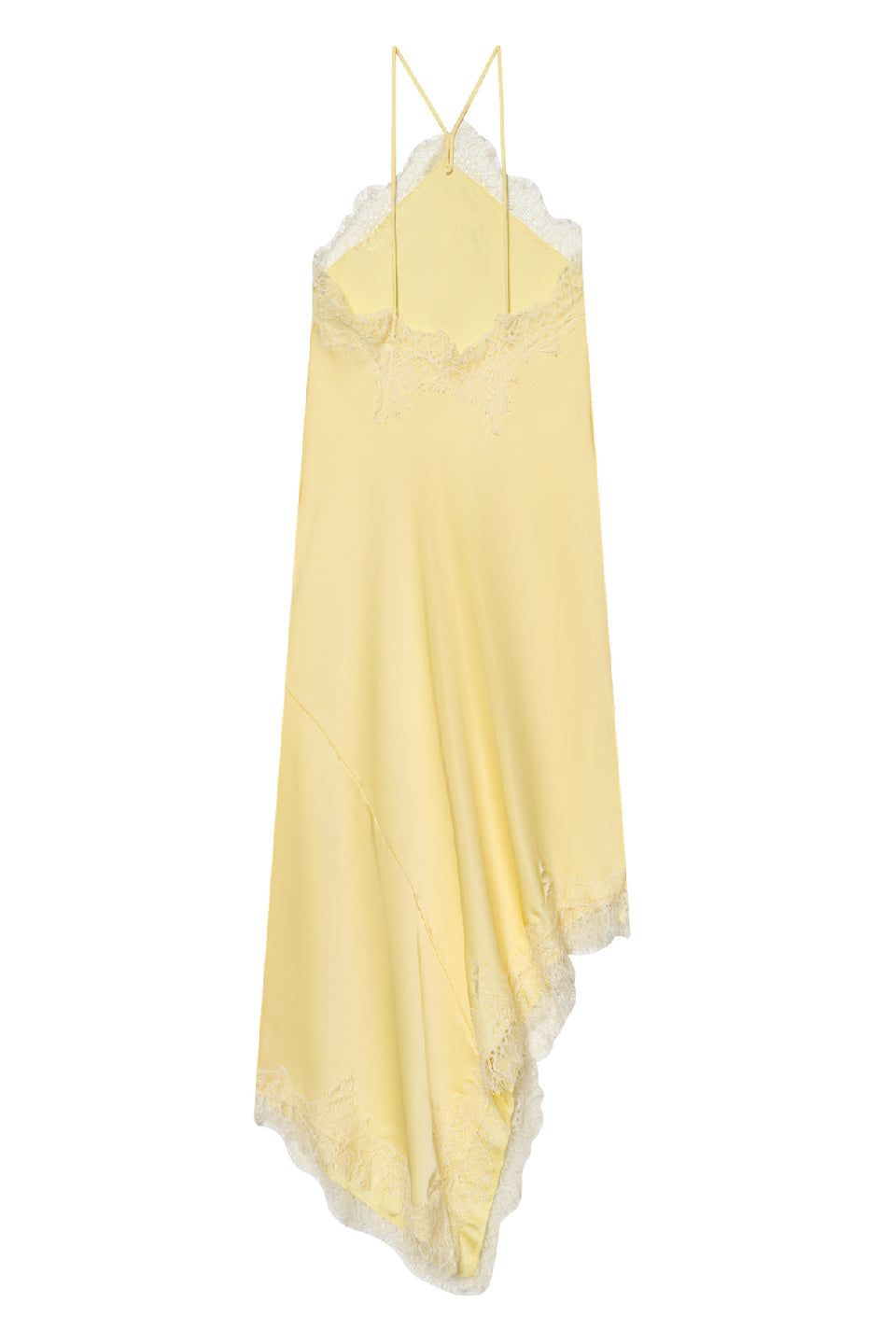 Sunlit Lace Halter Midi Dress