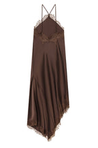 Cocoa Lace Halter Midi Dress