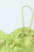 Verna Floral Satin Mini Dress