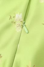 Verna Floral Satin Mini Dress