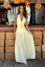 Yellow Halter Maxi Dress