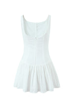 White Eyelet Mini Dress