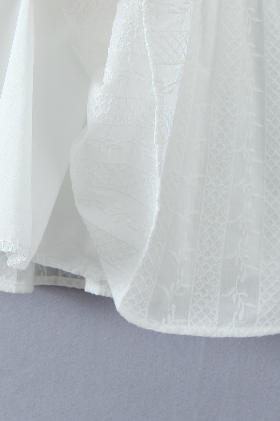 White Eyelet Mini Dress