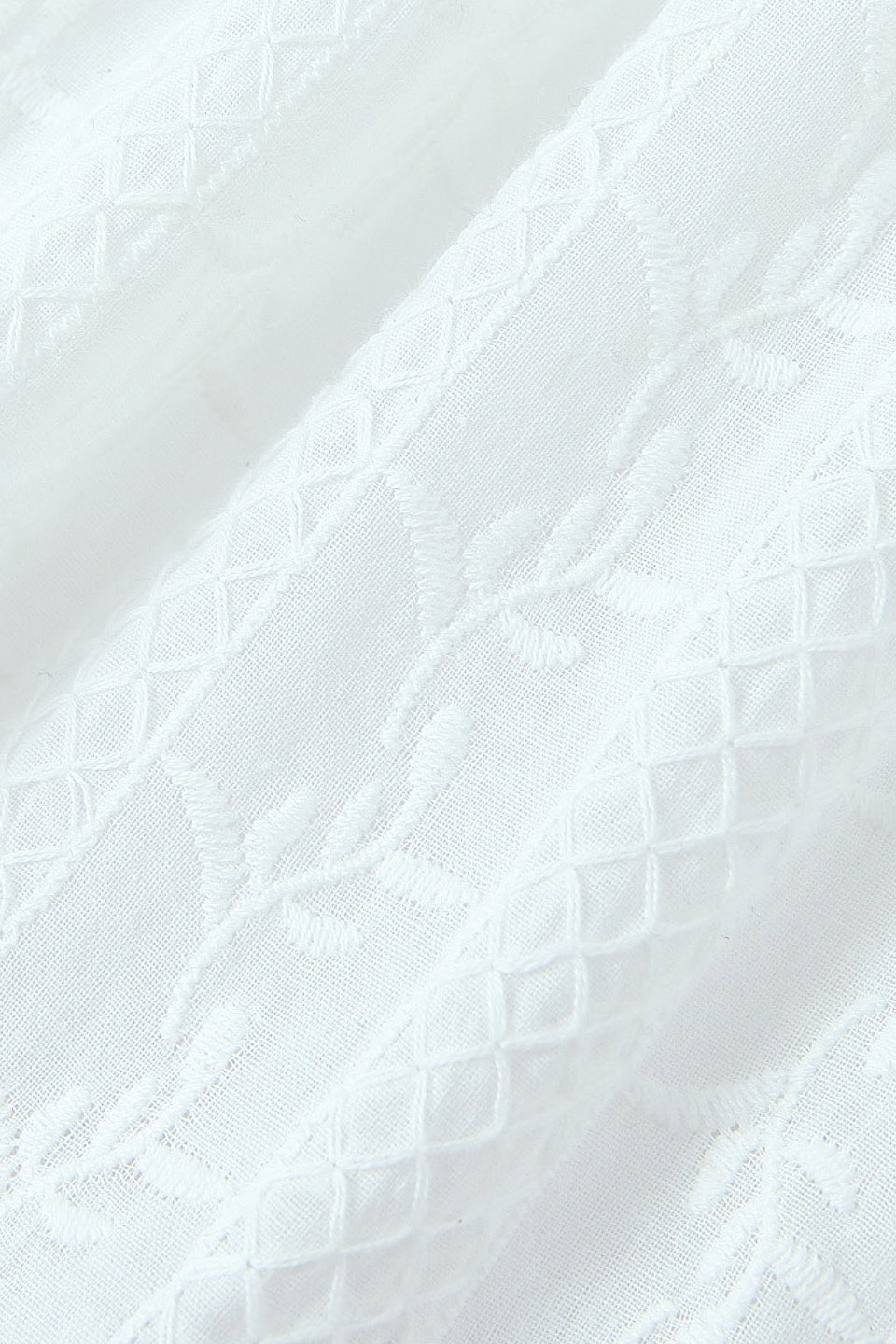 White Eyelet Mini Dress