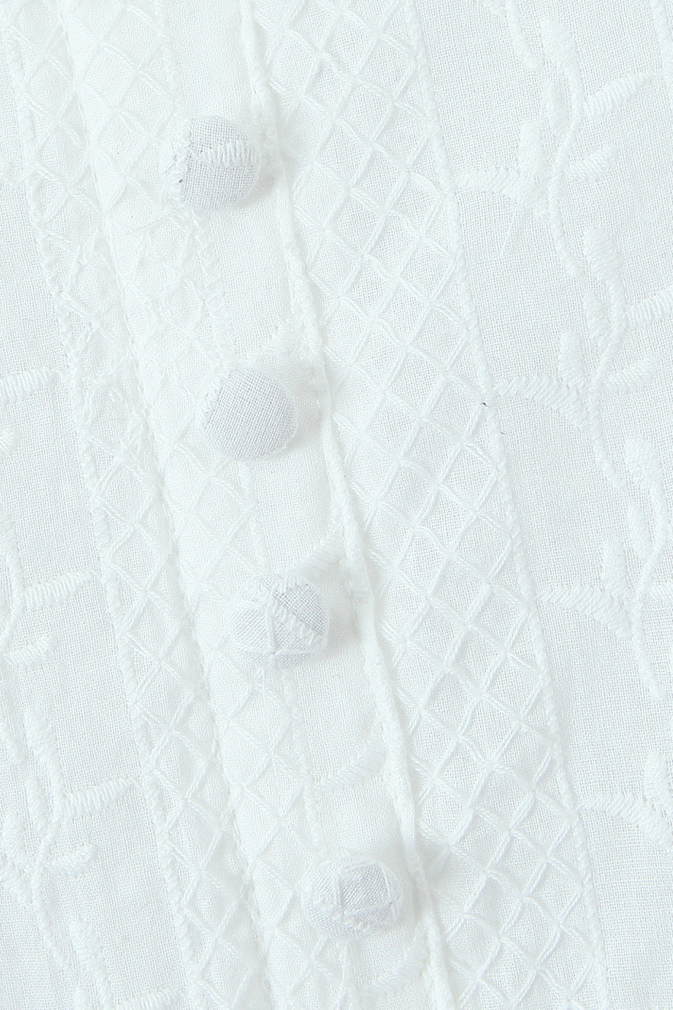 White Eyelet Mini Dress