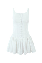 White Eyelet Mini Dress