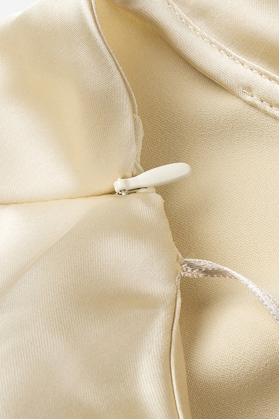 Champagne Satin Maxi Dress