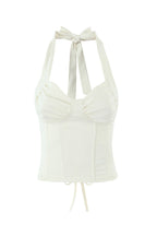 Cream Corset Halter Top