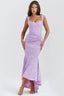 Lavender Floral Jacquard Maxi Dress