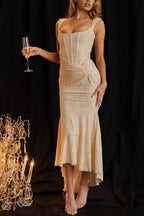 Ivory Floral Jacquard Maxi Dress