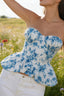 Toile Corset Peplum Top