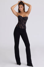 Black Lace Corset Top