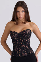 Black Lace Corset Top