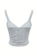 White Lace Corset Top