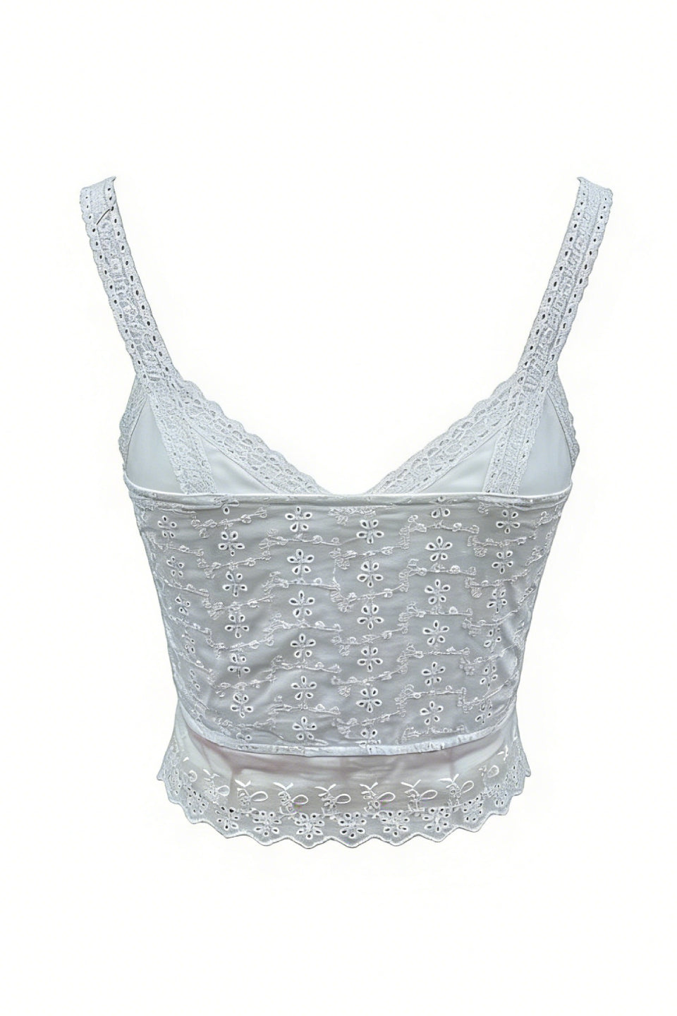 White Lace Corset Top