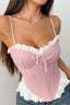 Pink Tweed Corset Top