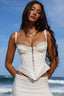 White Lace Corset Top