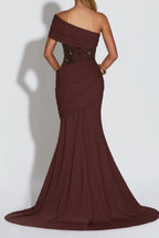 Chocolate Brown Sequin Corset Mermaid
