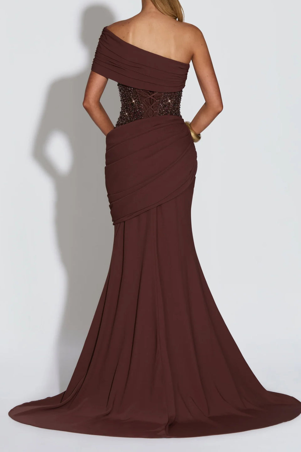 Chocolate Brown Sequin Corset Mermaid