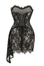 Noir Lace Corset Mini Dress