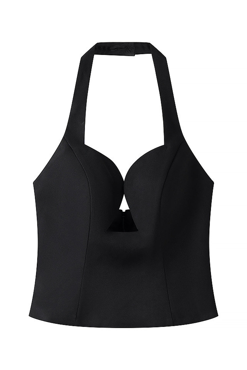 Black Halter Corset Top