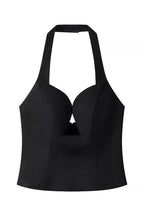Black Halter Corset Top