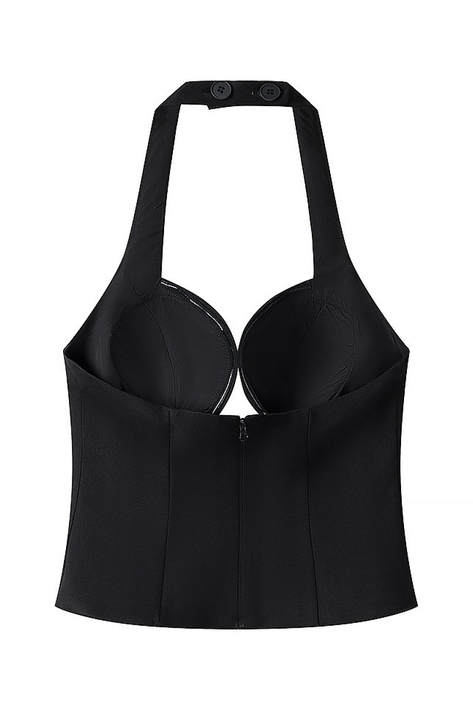 Black Halter Corset Top