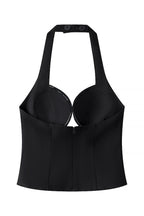 Black Halter Corset Top