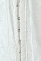 White Ruffle Corset Mini Dress