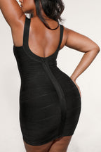 Noir Bandage Mini Dress